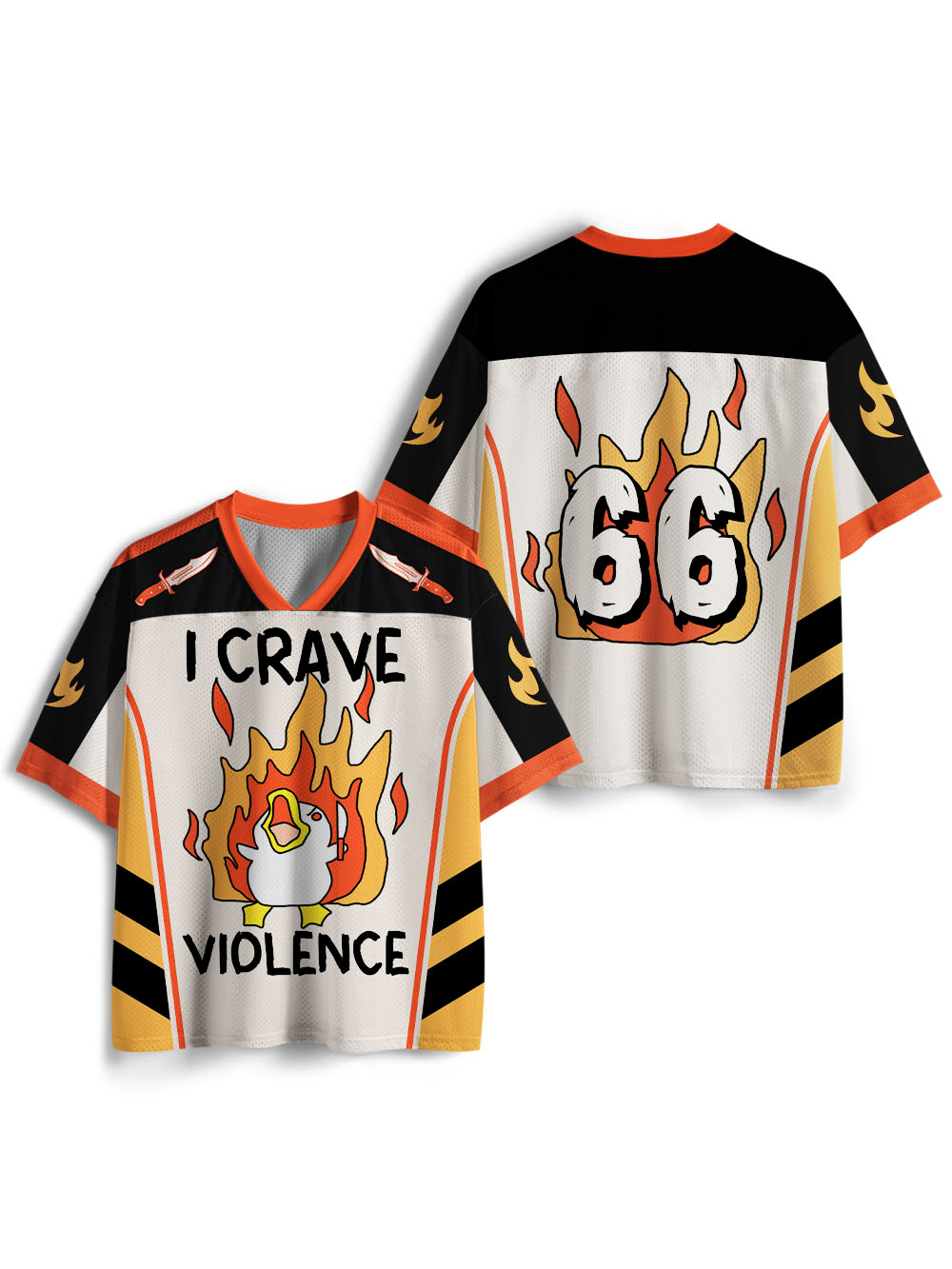 I CRAVE VIOLENCE MESH JERSEY