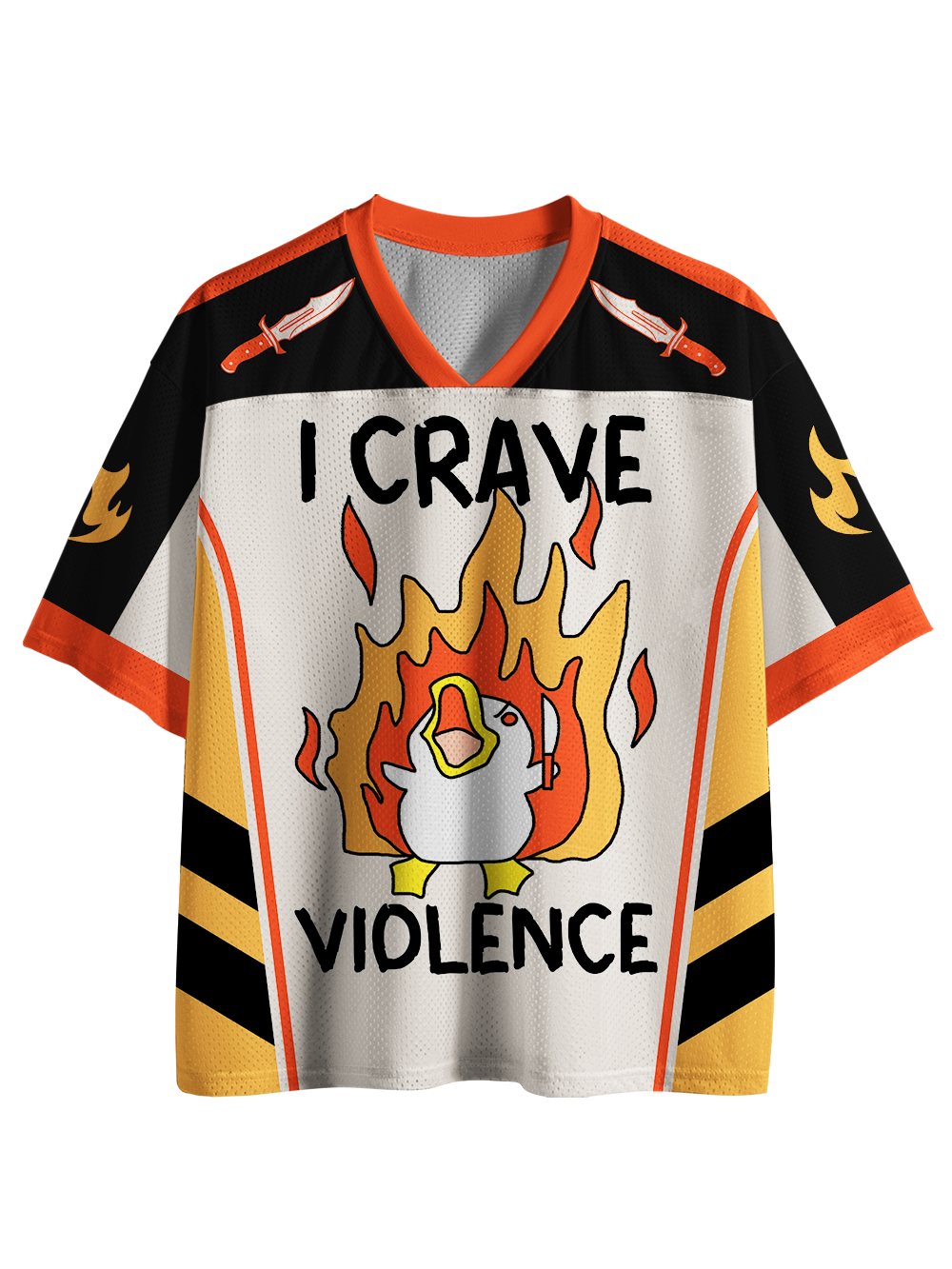 I CRAVE VIOLENCE MESH JERSEY