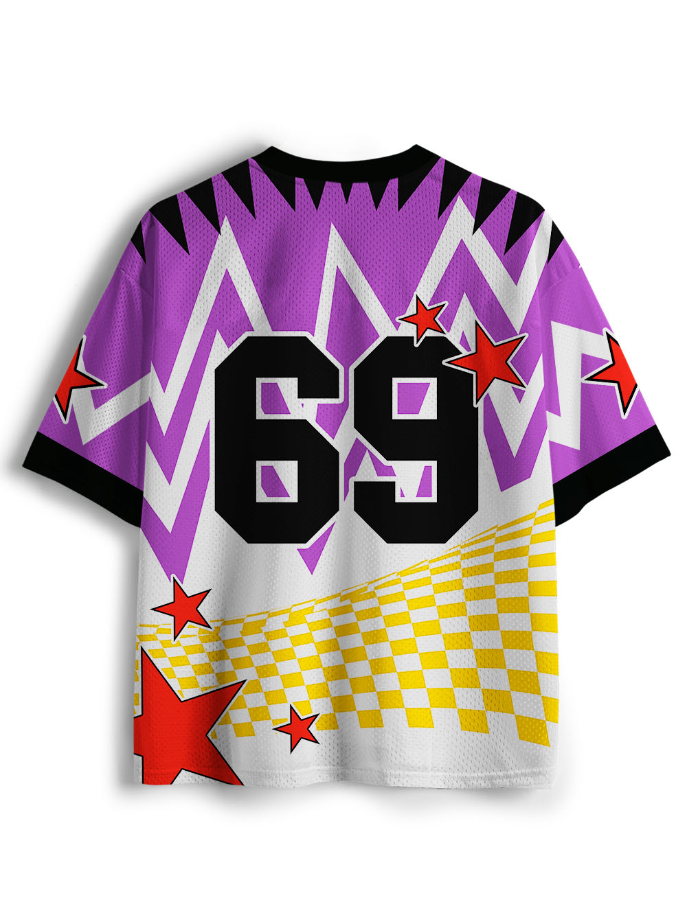 PURPLE HOT ROD PIN-UP MESH JERSEY