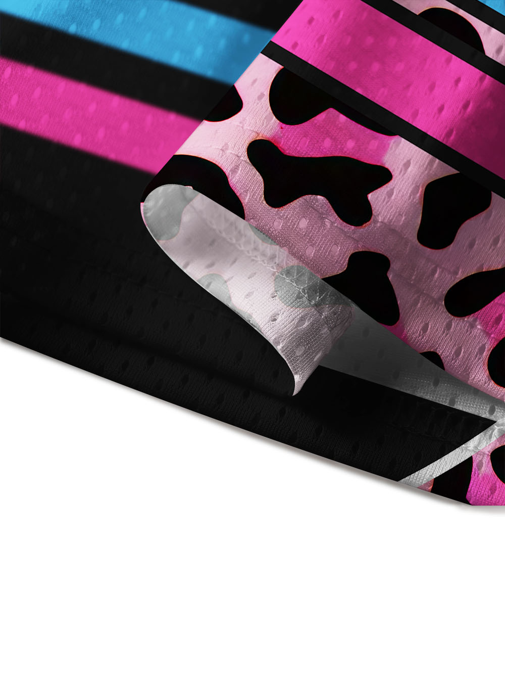 PINK LEOPARD DICE DREAM MESH JERSEY