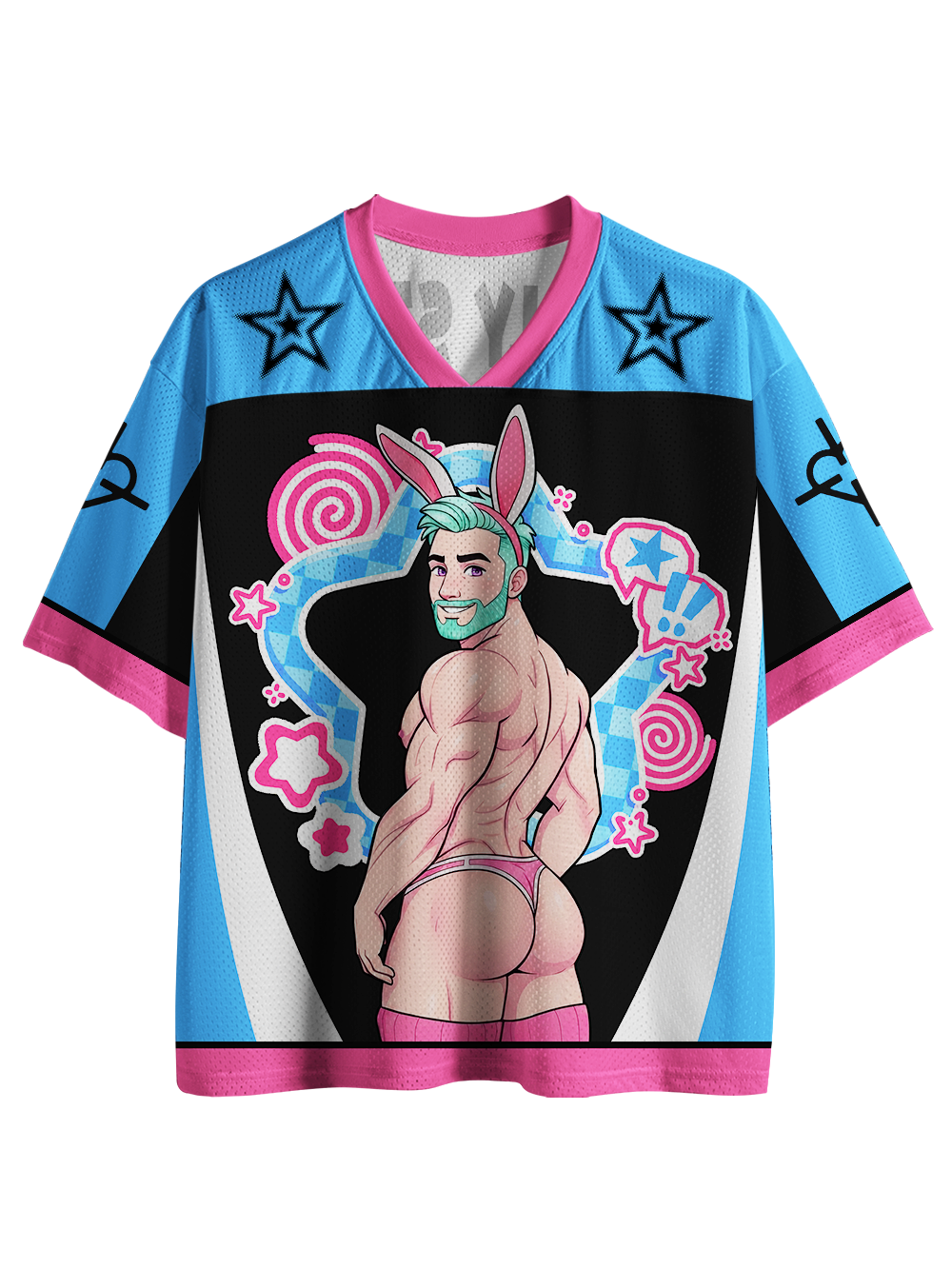 PINK BUNNY HUNK AAA MESH JERSEY
