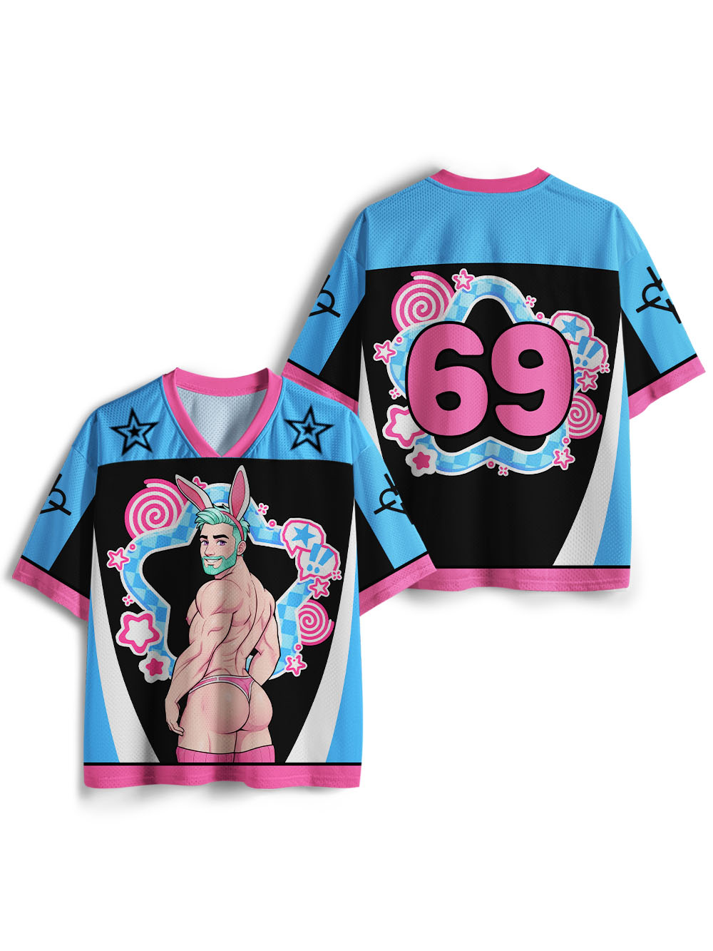 PINK BUNNY HUNK AAA MESH JERSEY