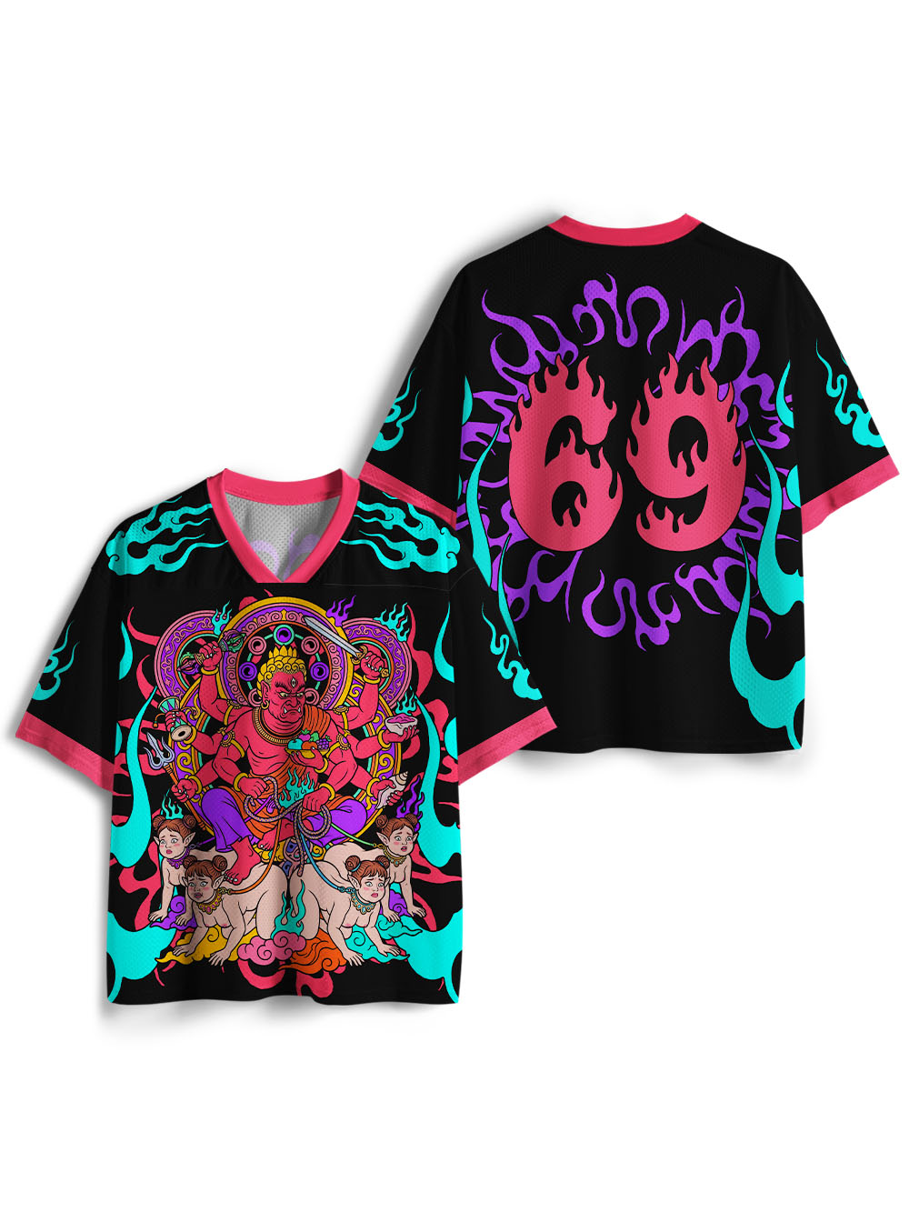 PSYCHEDELIC DEMON GOD AAA MESH JERSEY