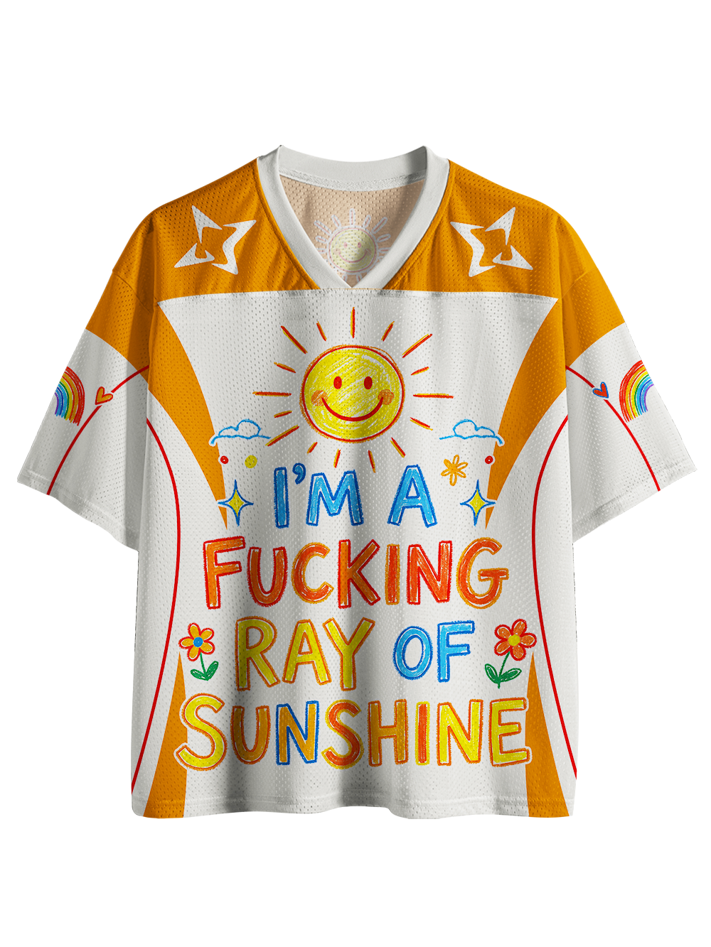 RAY OF SUNSHINE MESH JERSEY