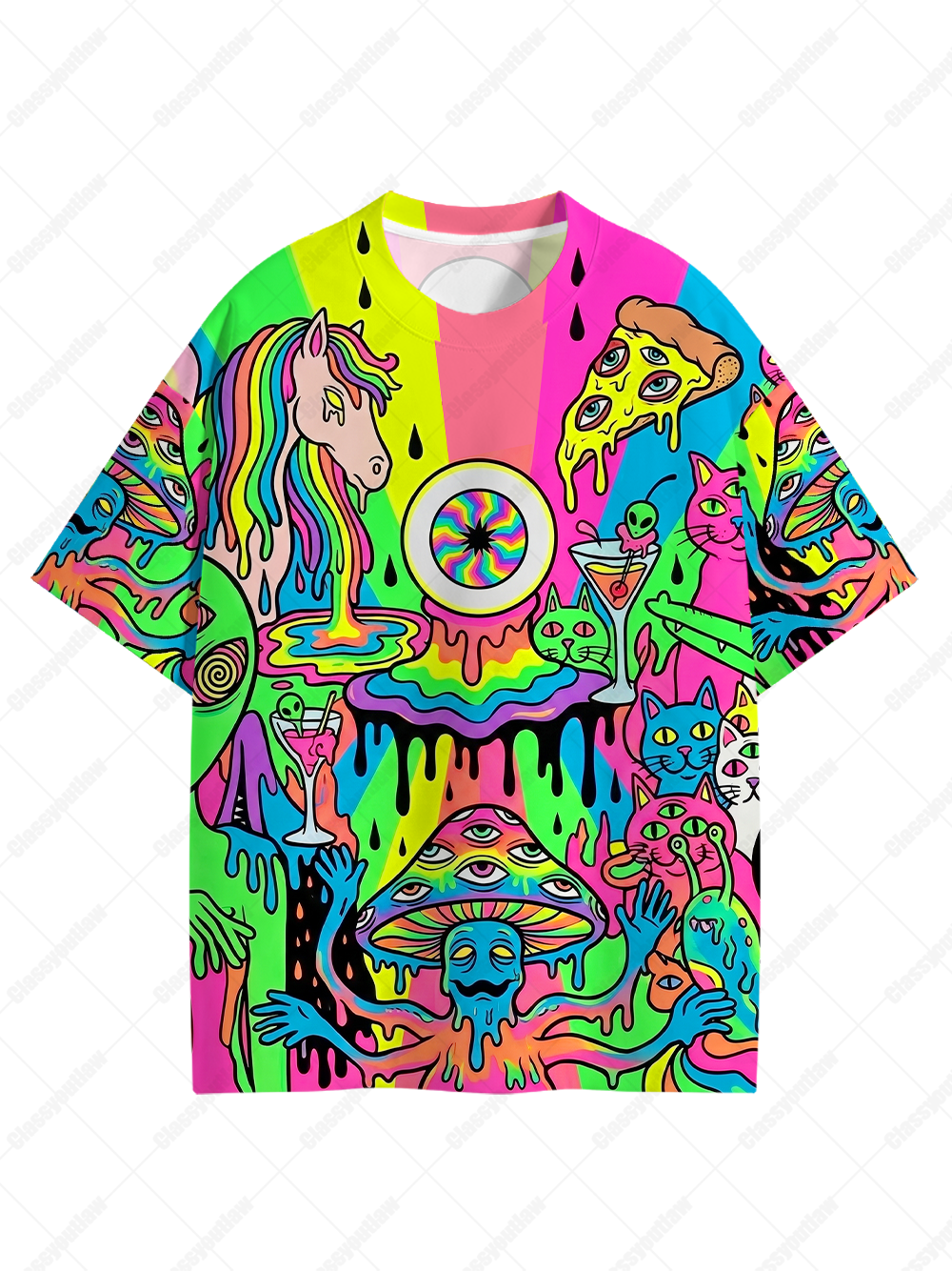TRIPPY DREAMLAND ECO OVERSIZED GRAPHIC TEES