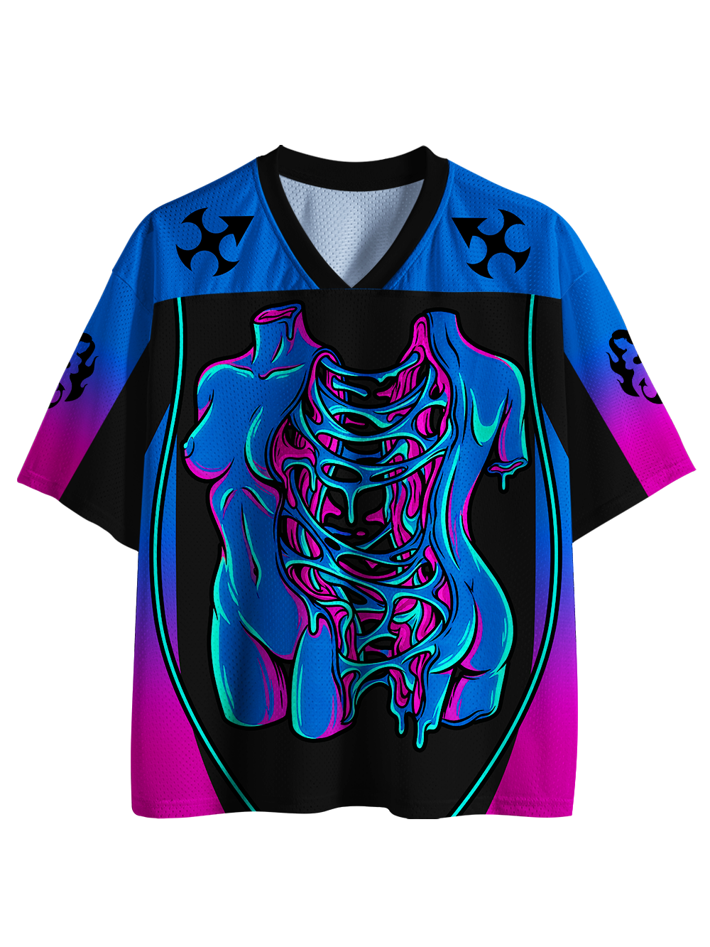 MELTING RIBS AAA MESH JERSEY