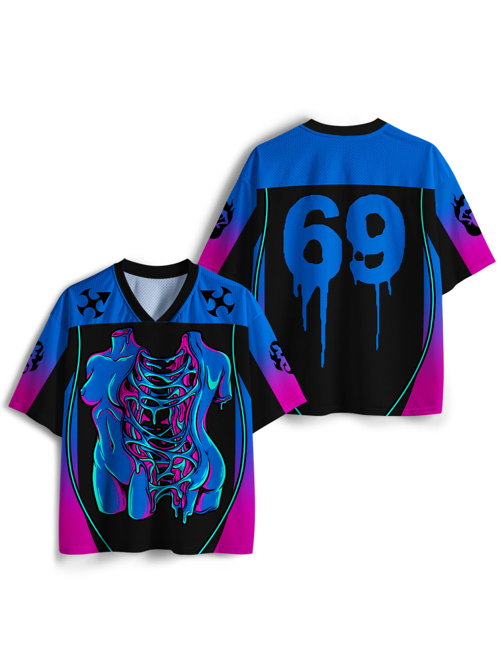 MELTING RIBS AAA MESH JERSEY