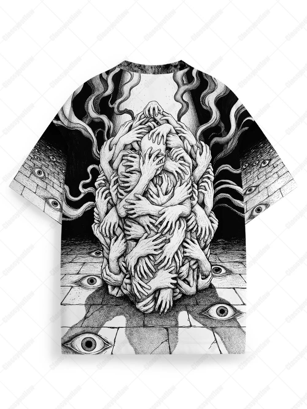 HANDS MONSTER ECO OVERSIZED GRAPHIC TEES