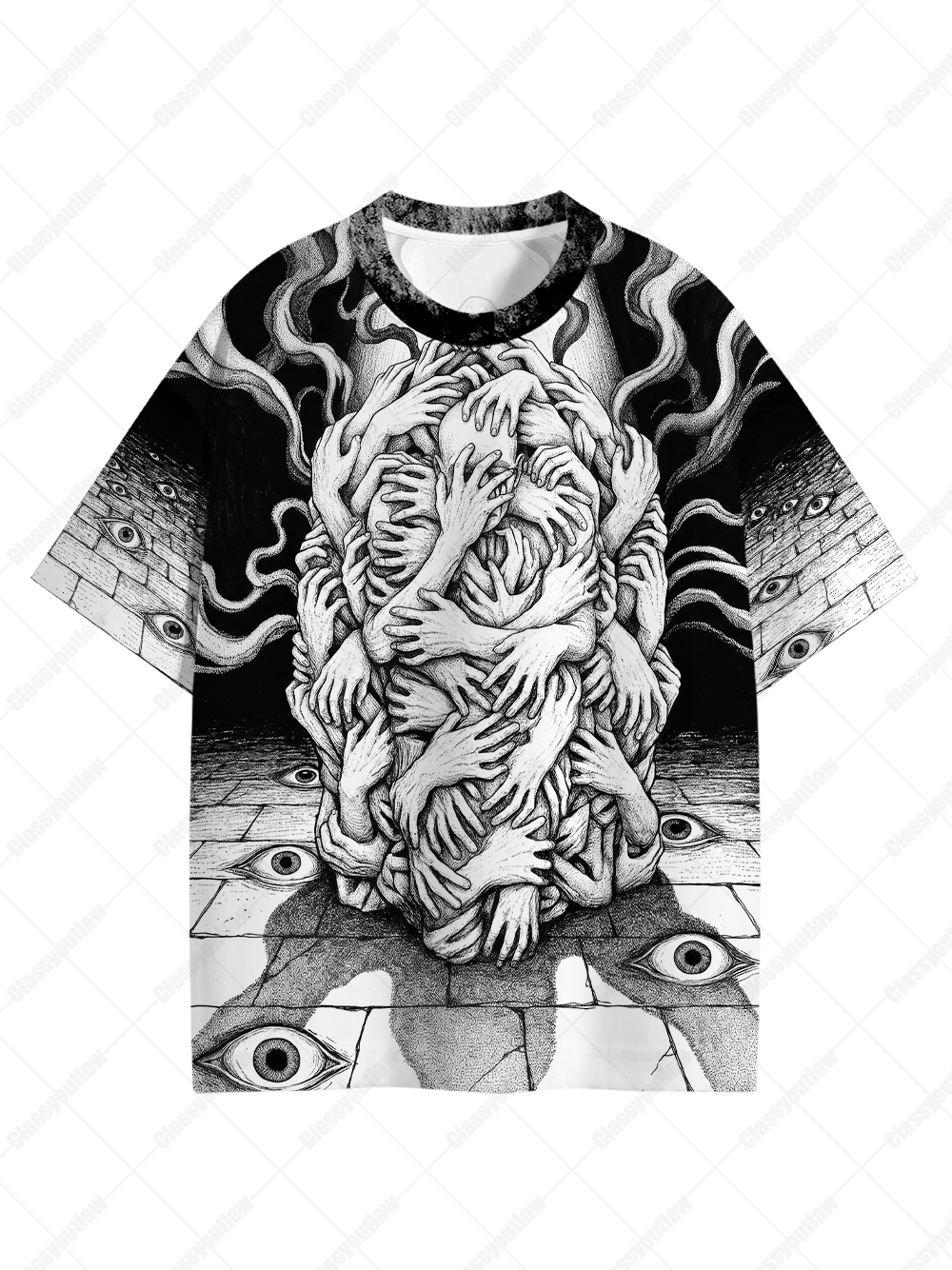 HANDS MONSTER ECO OVERSIZED GRAPHIC TEES