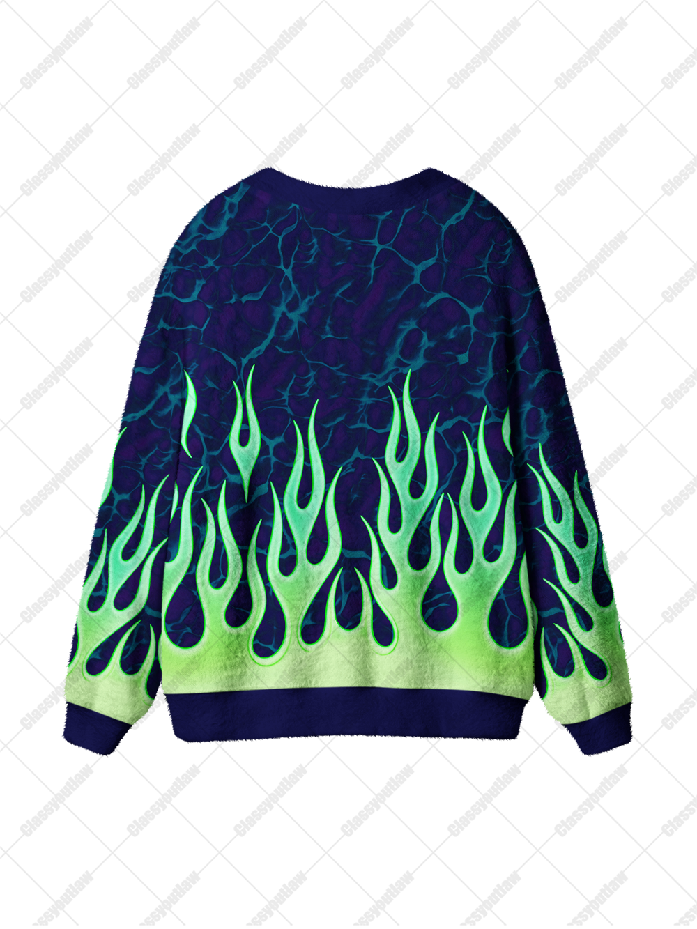 NEON FLAME UGLY CARDIGAN SWEATERS