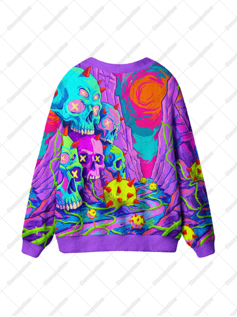 PSYCHO SKULL UGLY CARDIGAN SWEATERS