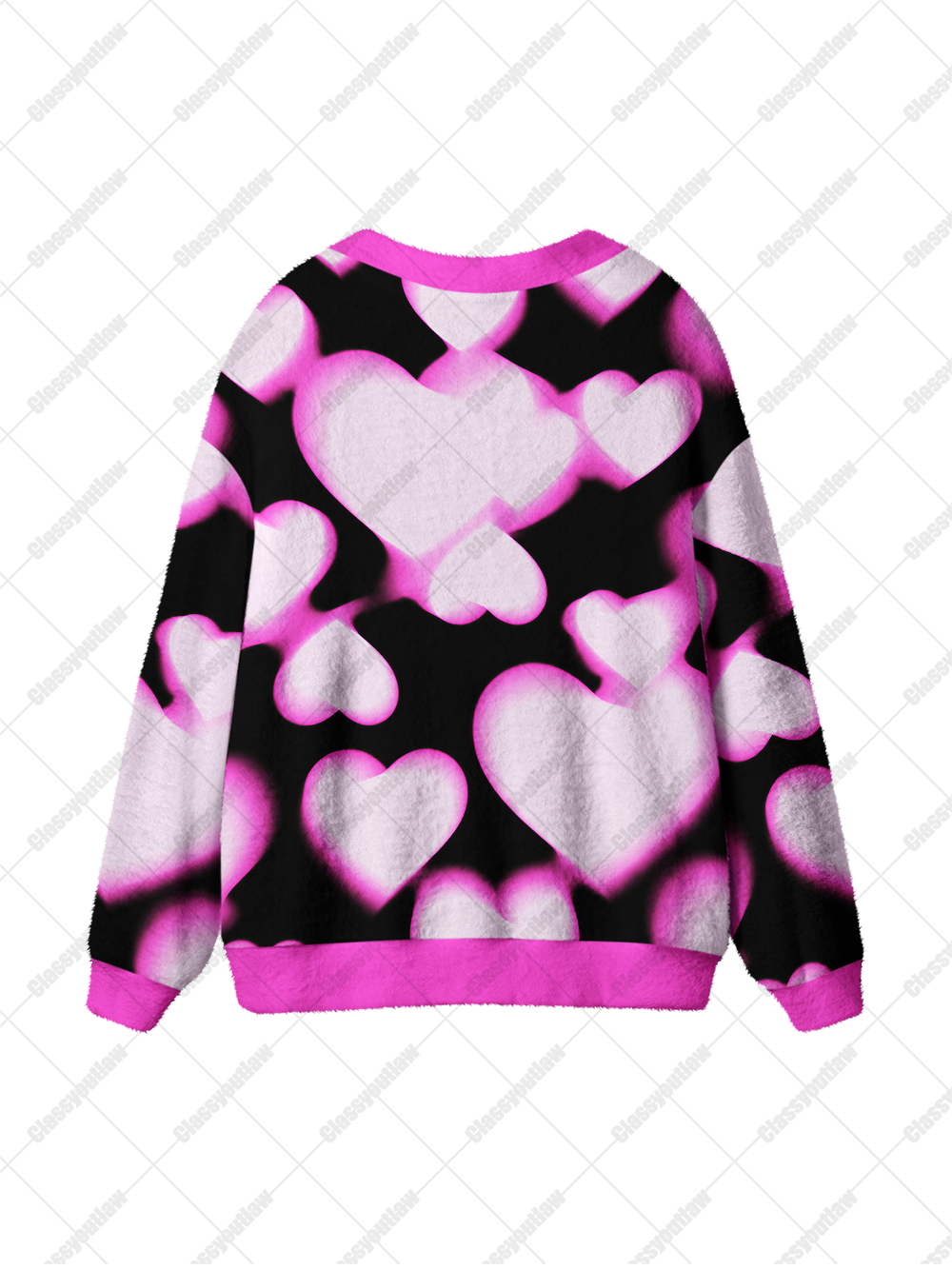 GLOW HEARTS UGLY CARDIGAN SWEATERS