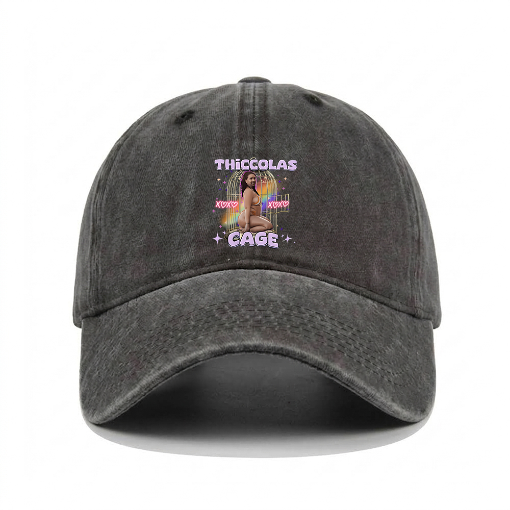THICCOLAS CAGE WASHED VINTAGE BASEBALL CAP