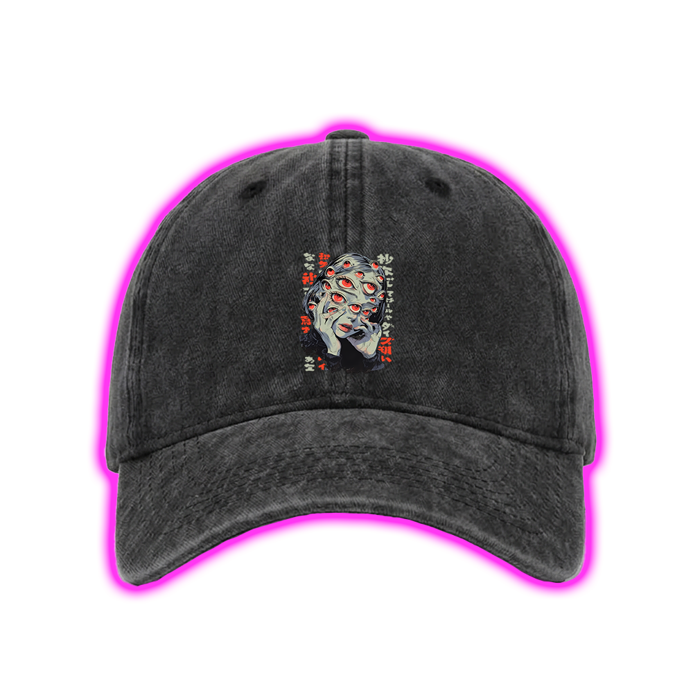 THOUSAND EYES GAZE WASHED VINTAGE BASEBALL CAP