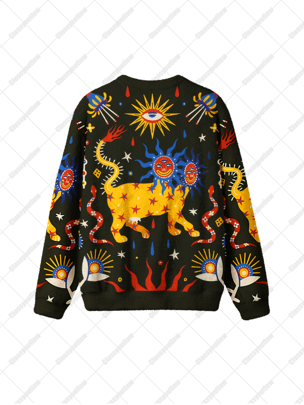 COSMIC LION KNIT SWEATSHIRT