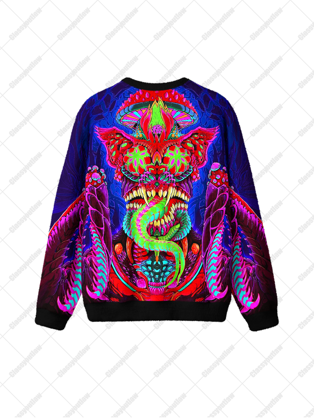PSYCHEDLIC KNIT SWEATSHIRT