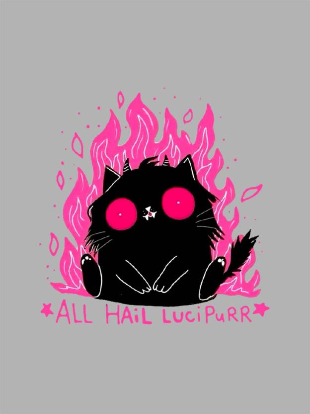 All Hail Lucipurr Washed Tshirt