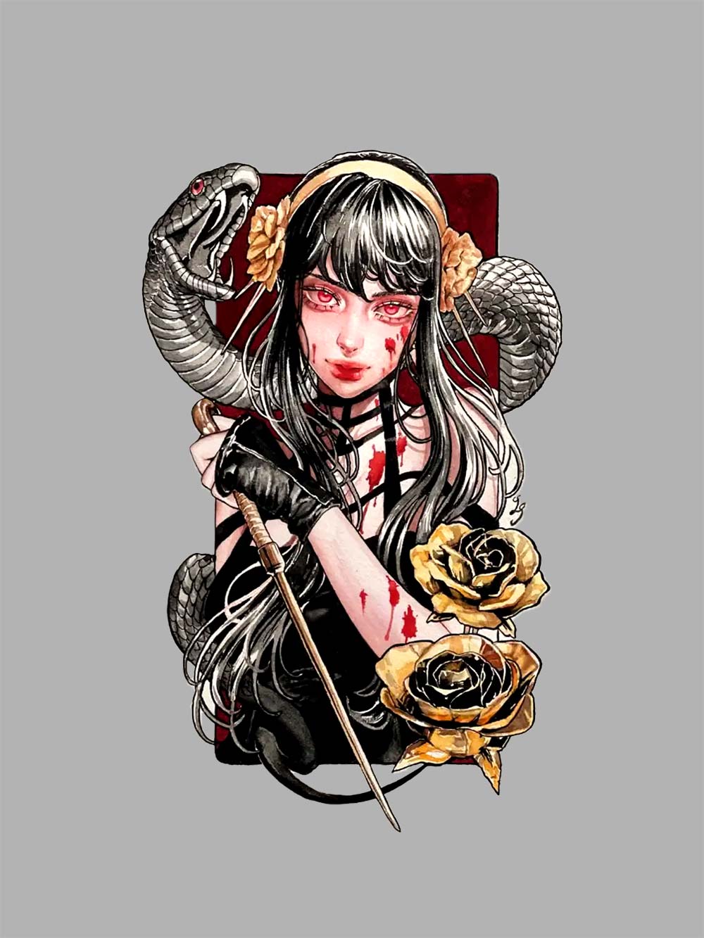 Venomous Beauty Washed Tshirt