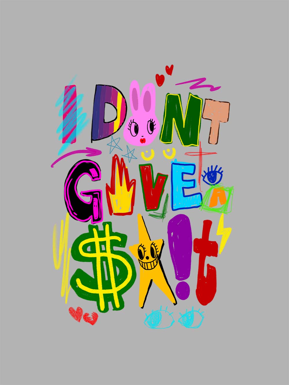 I Don't Give A $#!t Washed Tshirt