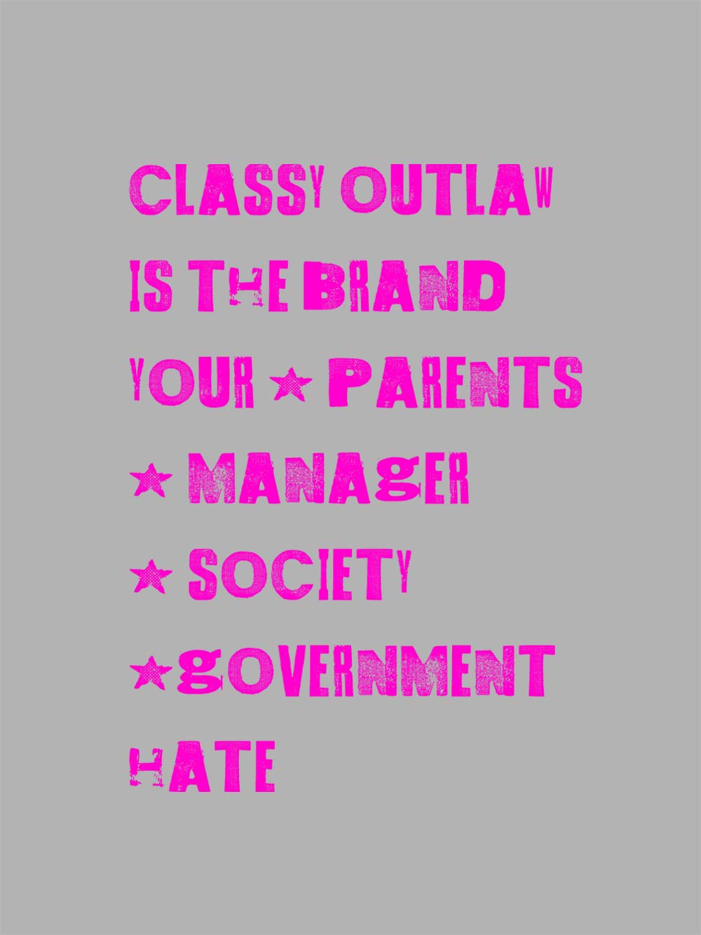 Classy Outlaw Rebellion Washed Tshirt