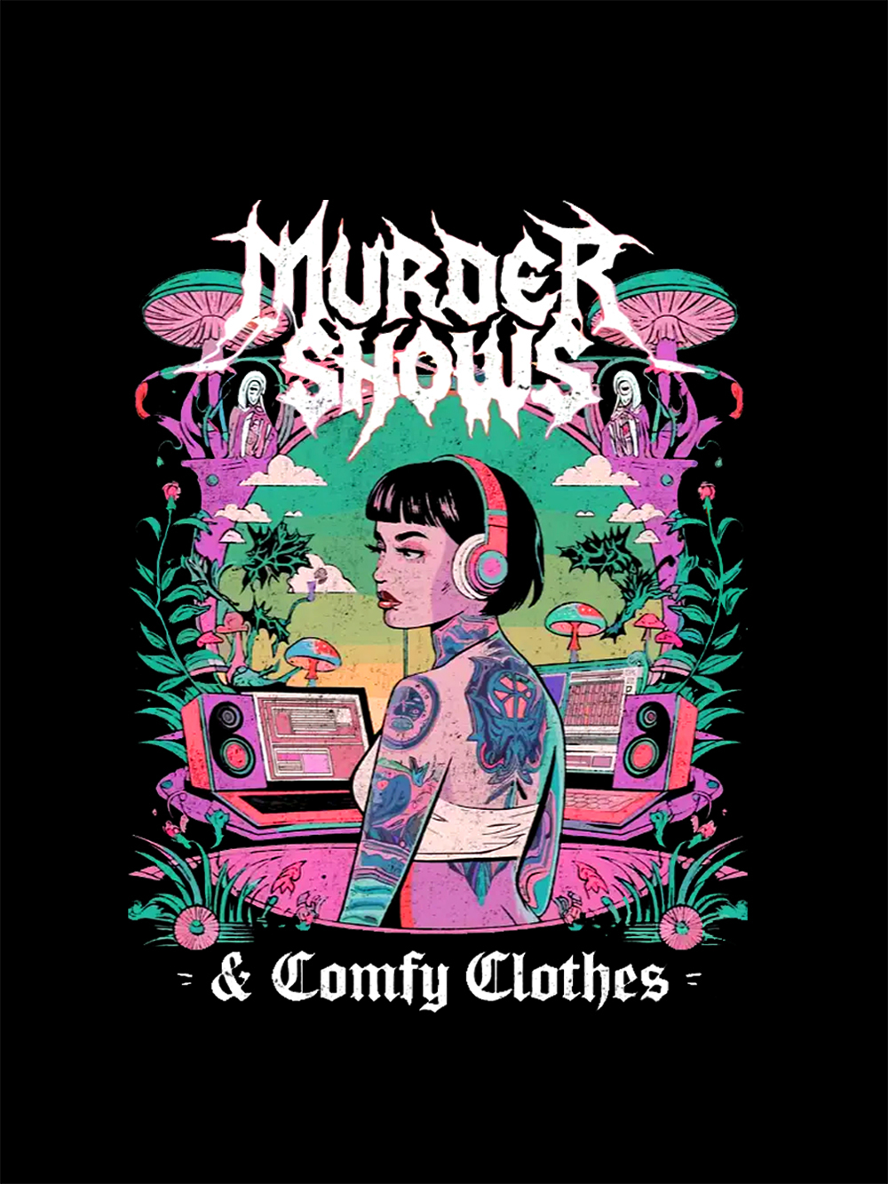 Murder Shows & Comfy Clothes Washed Tshirt