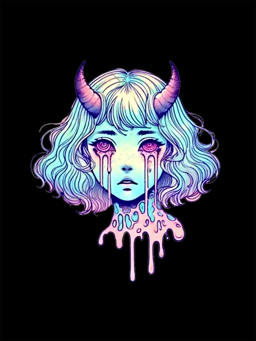 Melting Tears Washed Tshirt