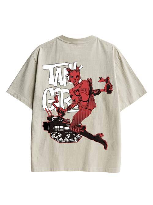 Tank Girl Double Sided Print Washed TShirt