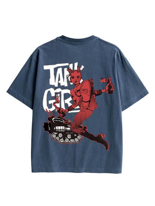 Tank Girl Double Sided Print Washed TShirt
