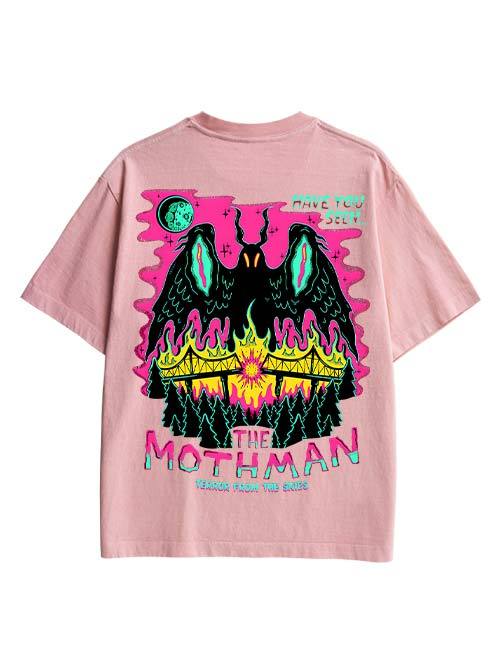 Mothman Double Sided Print Washed TShirt