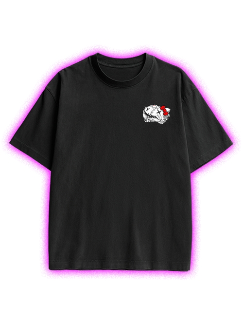 Tomie And Hello Kitty Double Sided Print Washed TShirt