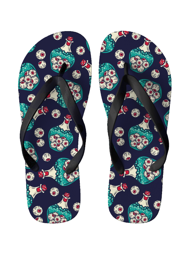 EYE OF THE POTION FLIP FLOPS