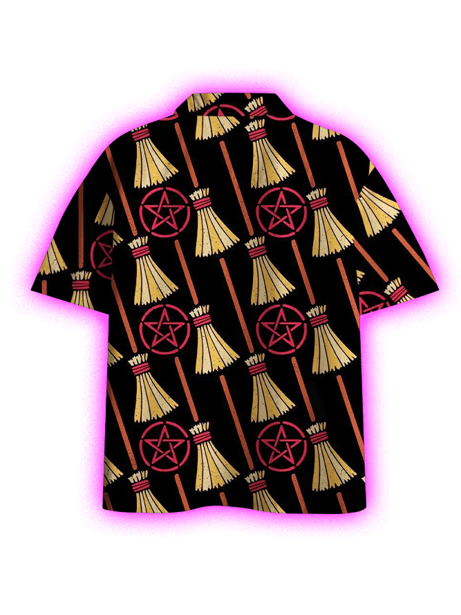 DARK COVEN BUTTON UP POCKET SHIRT