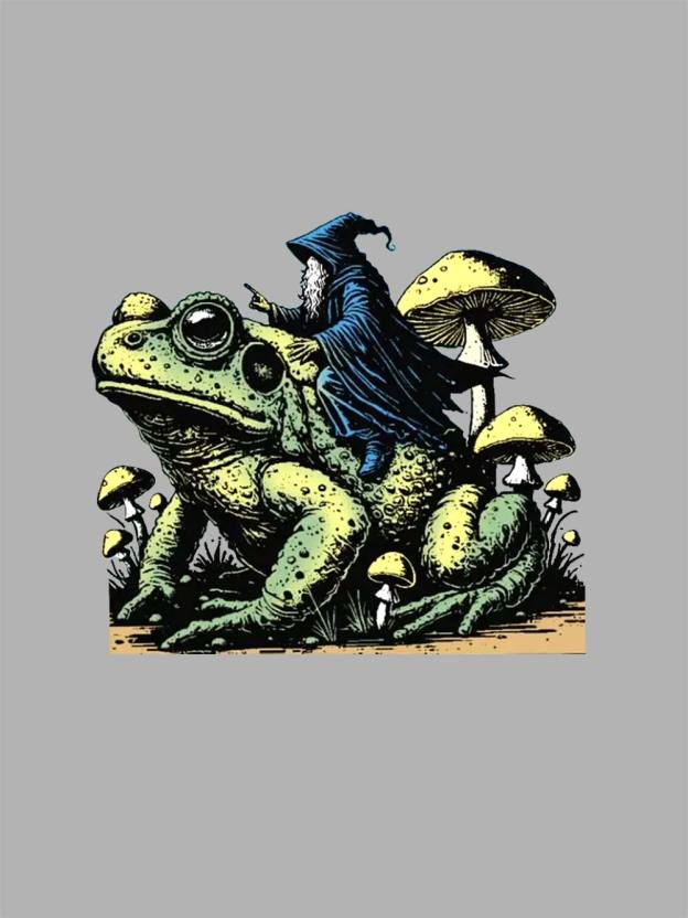 Wizard's Toad Ride Washed Tshirt
