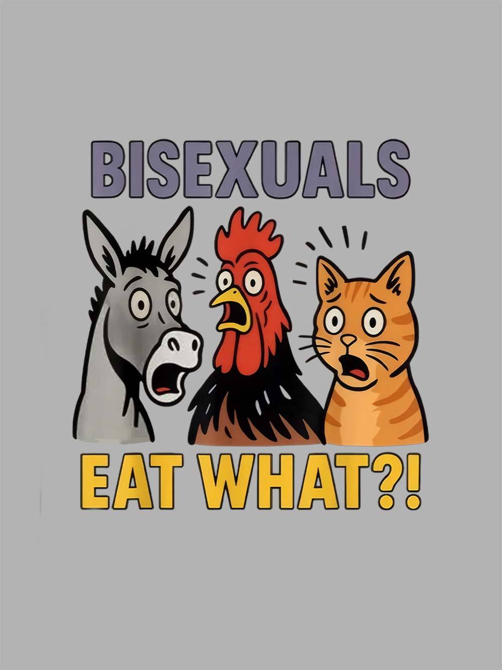 Bisexuals Eat What?! Washed Tshirt