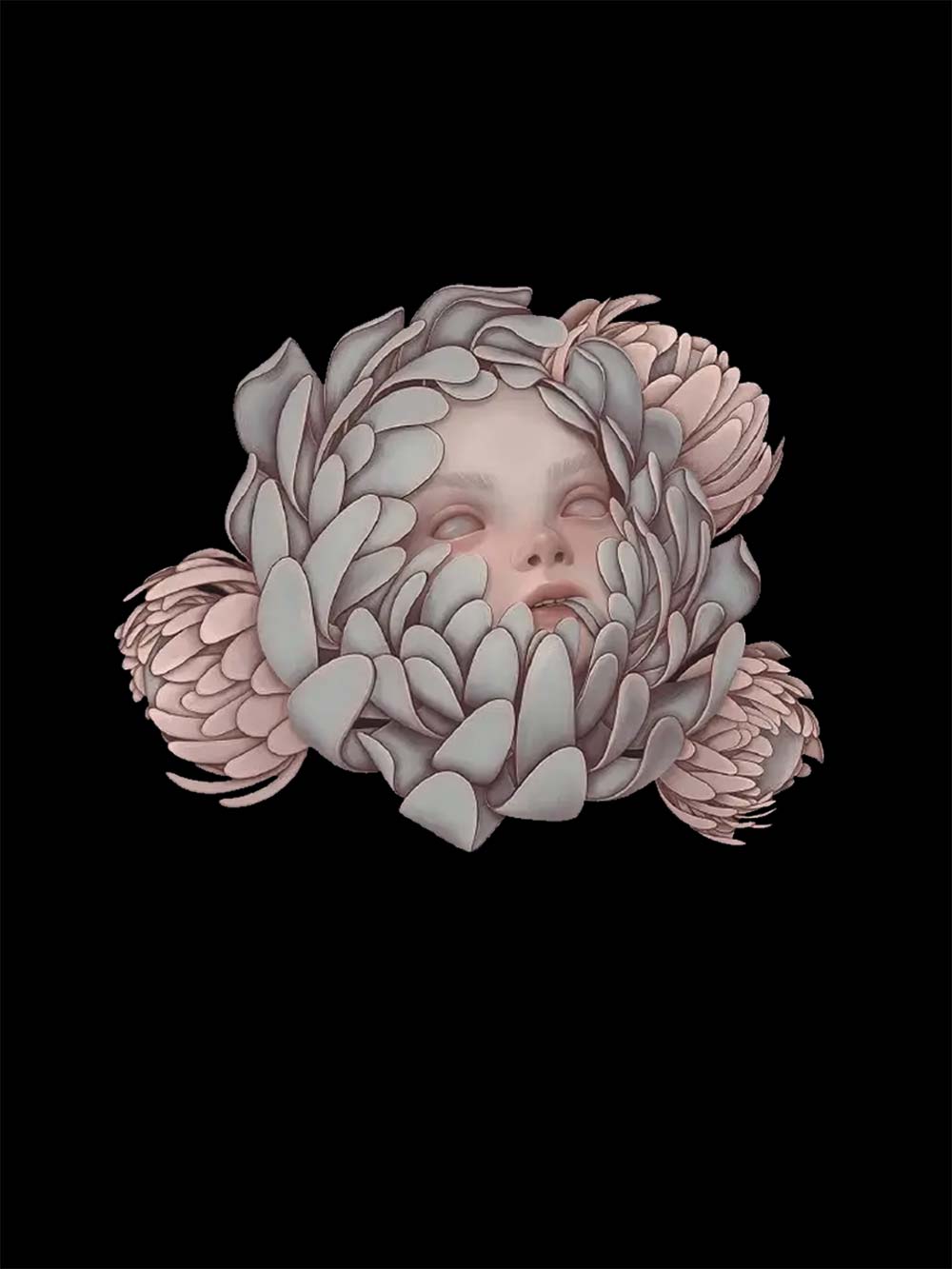 Blooming Silence Washed Tshirt