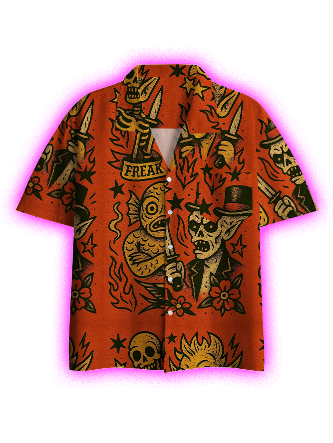 FREAK SHOW BUTTON UP POCKET SHIRT