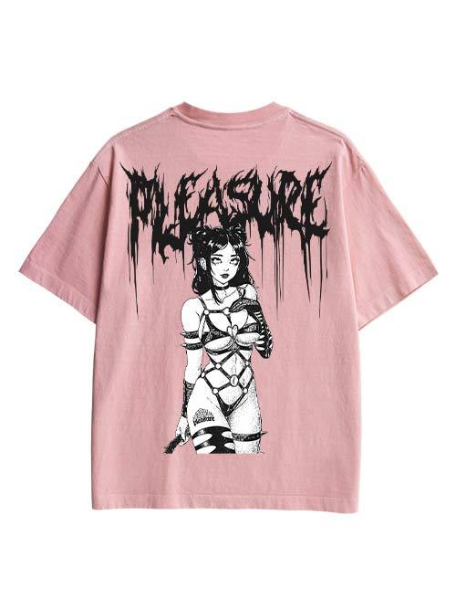 Pleasure Double Sided Print Washed TShirt