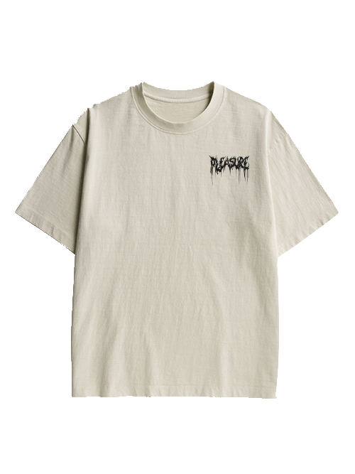 Pleasure Double Sided Print Washed TShirt