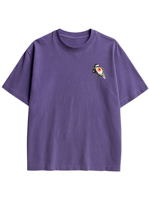 MULTITUDE OF GAZES DOUBLE SIDED PRINT WASHED TSHIRT