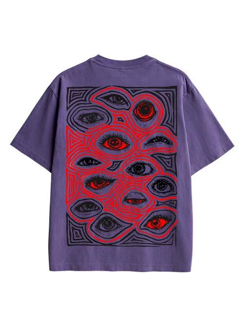 Eyes Of Perception Double Sided Print Washed TShirt