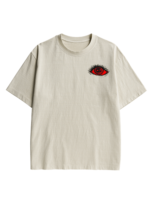 Eyes Of Perception Double Sided Print Washed TShirt