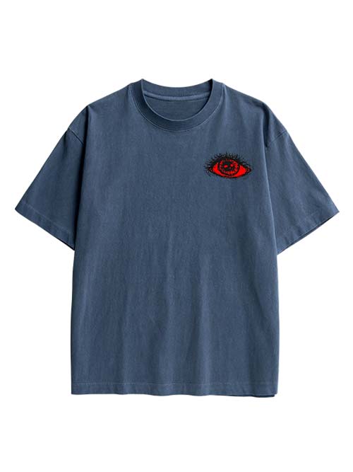 Eyes Of Perception Double Sided Print Washed TShirt