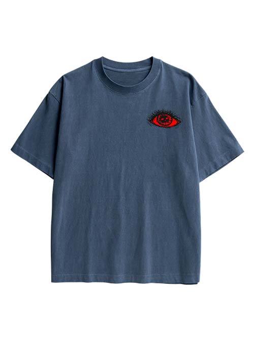 Eyes Of Perception Double Sided Print Washed TShirt