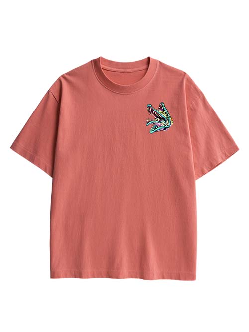 Clown Double Sided Print Washed TShirt