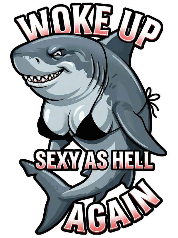 WOKE UP SEXY AS HELL AGAIN Washed Tshirt