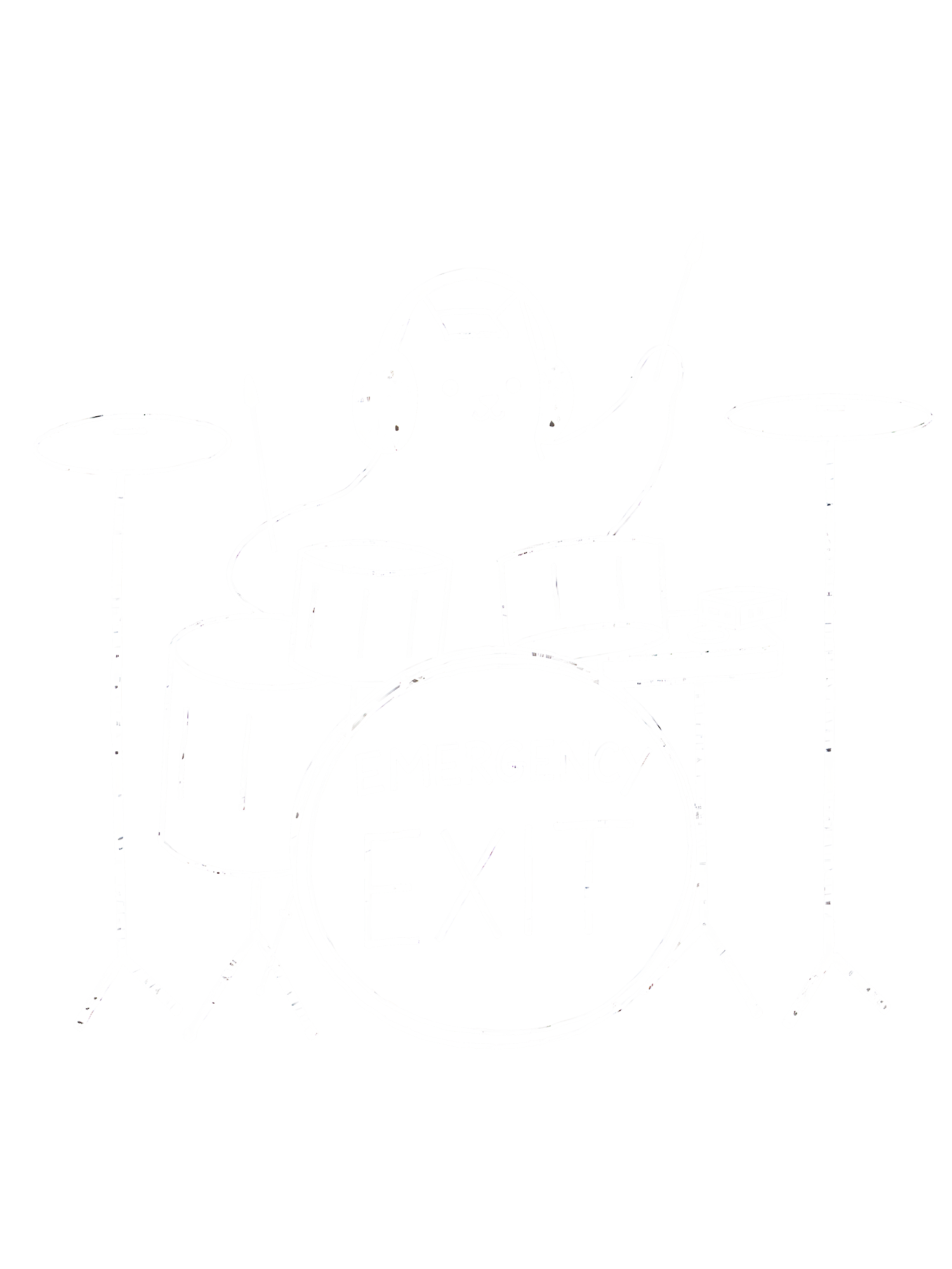 Emergency Groove – Cute Band Washed Tshirt