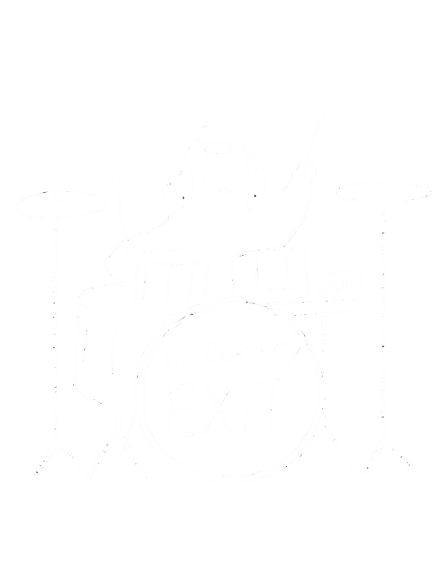 Emergency Groove – Cute Band Washed Tshirt