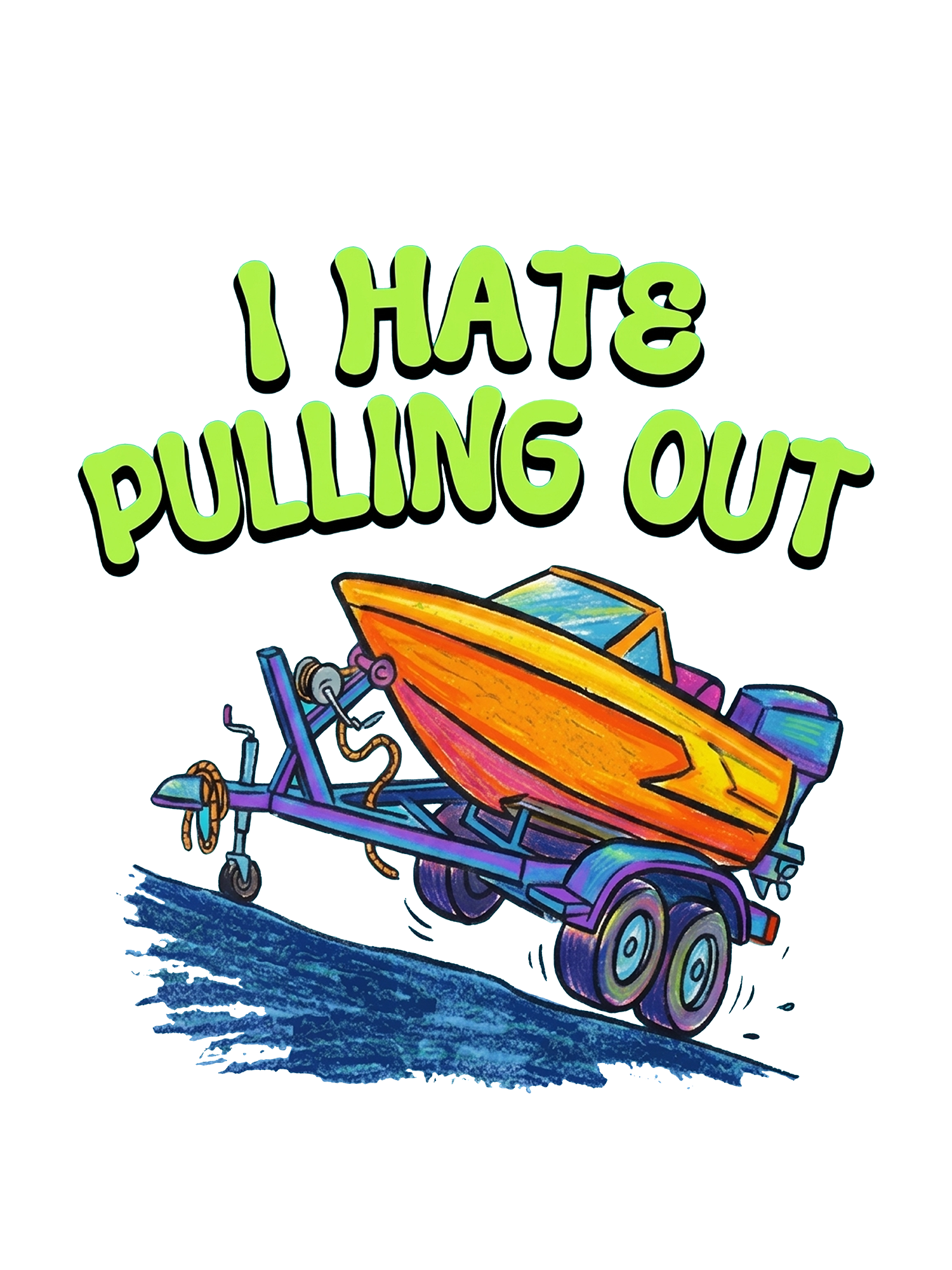 I HATE PULLING OUT WASHED TSHIRT