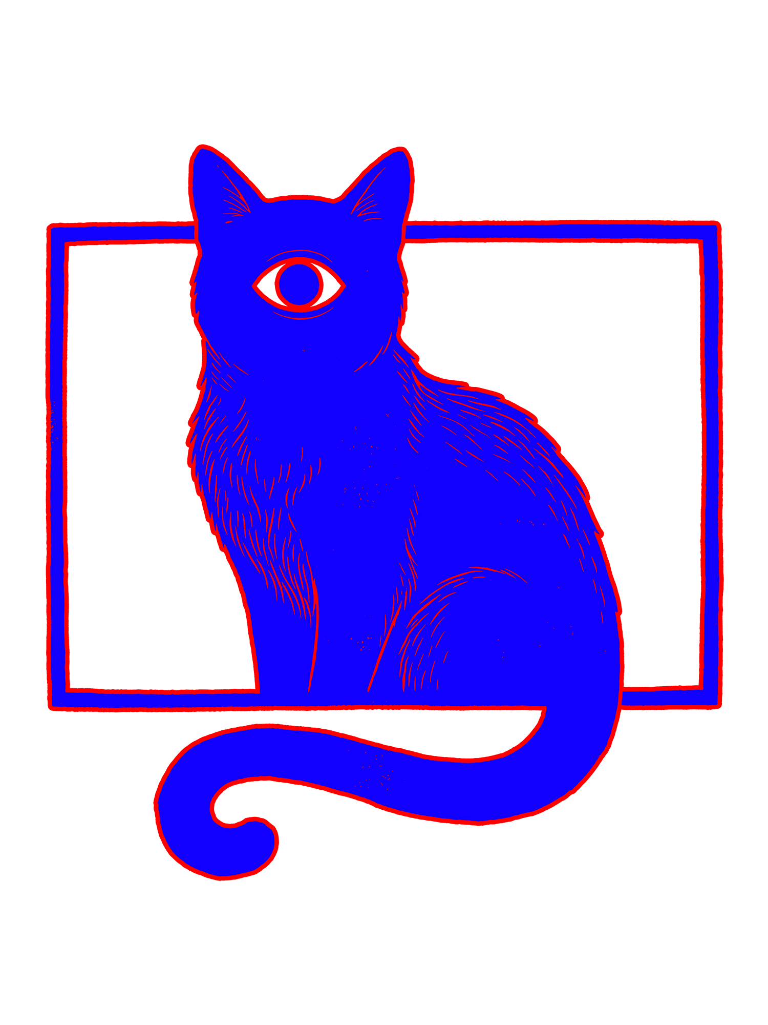 CYCLOPS CAT WASHED TSHIRT