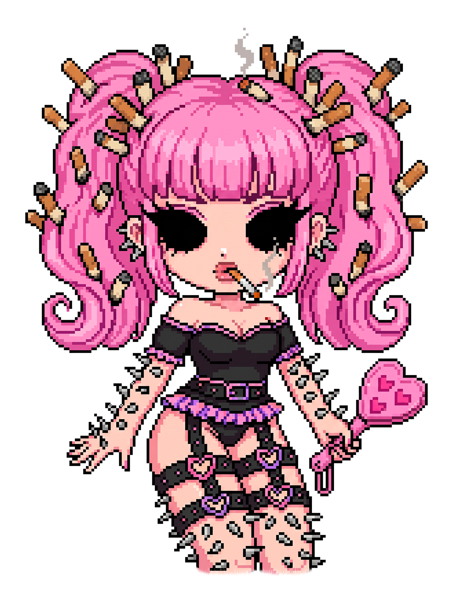 PUNK PINK DOLL WASHED TSHIRT
